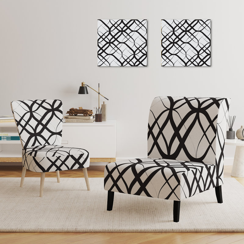 East Urban Home Monochrome Geometric Pattern III - Mid